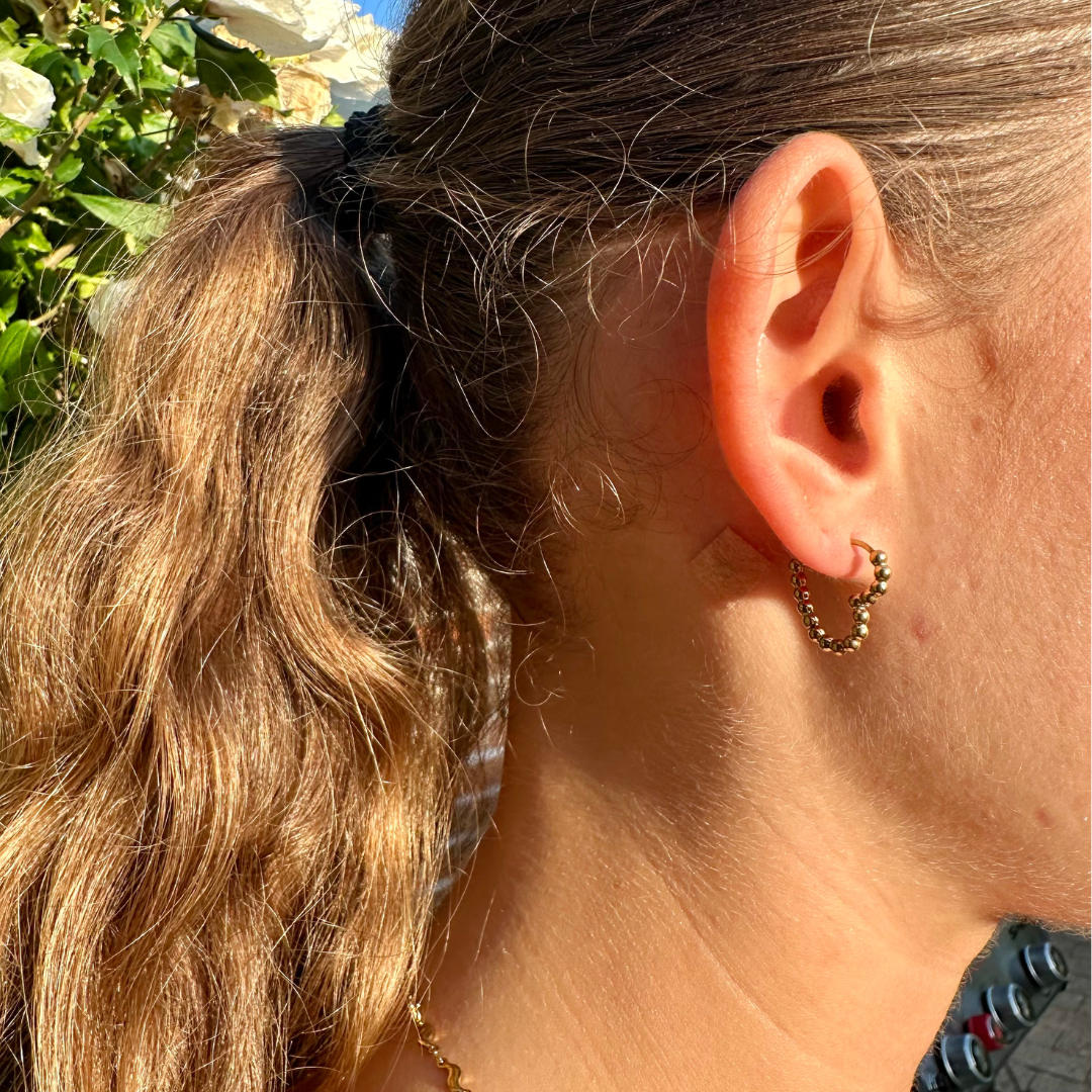 Love Dot Hoops