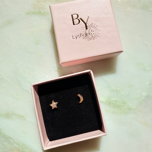 Moon & Star øreringe
